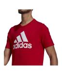 Adidas Men's Big Logo Jersey T-Shirt (Scarlet/White) M