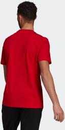 Adidas Men's Big Logo Jersey T-Shirt (Scarlet/White) M