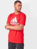 Adidas Men's Big Logo Jersey T-Shirt (Scarlet/White) M
