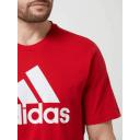 Adidas Men's Big Logo Jersey T-Shirt (Scarlet/White) M