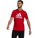 Adidas Men's Big Logo Jersey T-Shirt (Scarlet/White) M