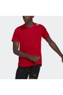 Adidas Men's Designed 2 Run T-Shirt (Vivid Red, Size XL)