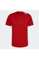 Adidas Men's Designed 2 Run T-Shirt (Vivid Red, Size XL)
