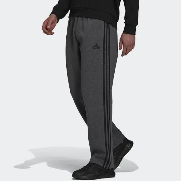 Adidas Men's Essentials Fleece Open Hem 3-Stripes