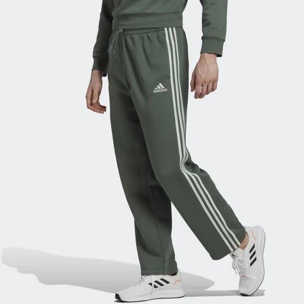 Adidas Men's Essentials Fleece Open Hem 3-Stripes