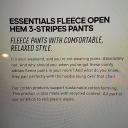 Adidas Men's Essentials Fleece Open Hem 3-Stripes