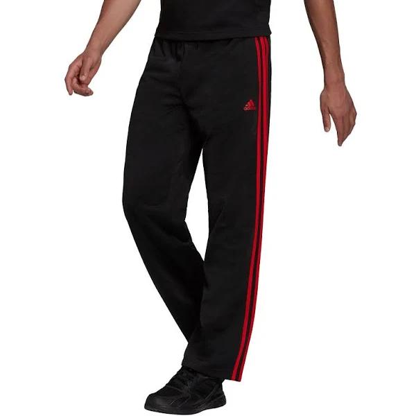 Adidas Men's Essentials Warm-Up Open Hem 3-Stripes Tracksuit Bottoms