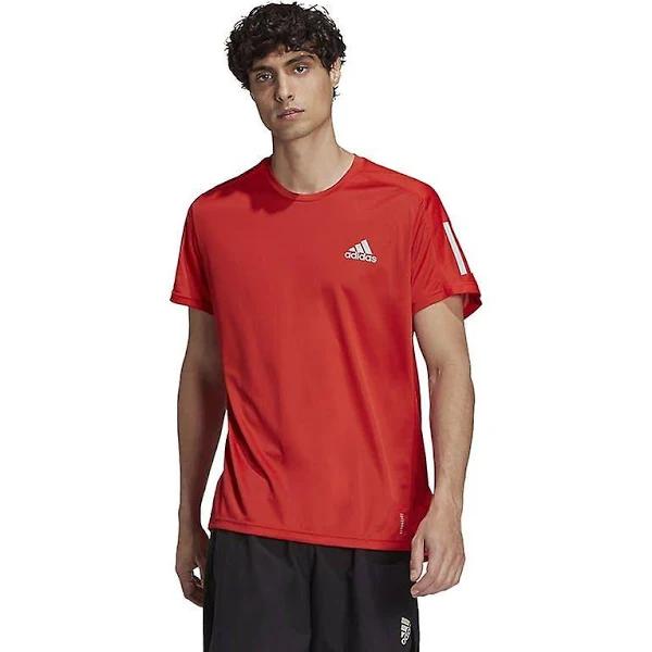 Adidas Men's Own The Run Tee (Vivid Red, Size S)
