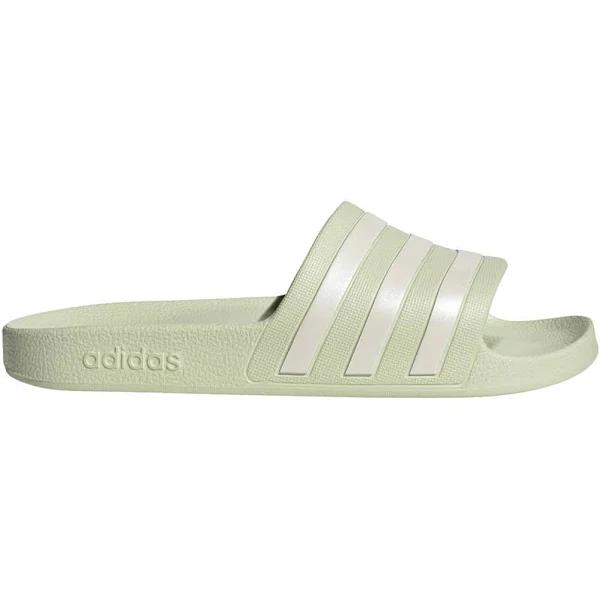 Adidas Men's Sandal Linen Green & Zero Met Adilette Aqua Slide - Adult M 5 / W 6