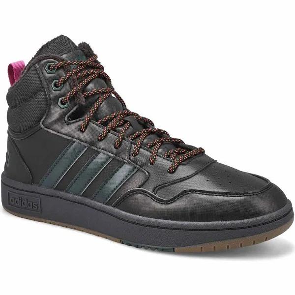 Adidas Men's Sneaker Black & Gray Hoops 3.0 Mid WTR Hi-Top Sneaker 12