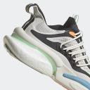 Adidas Men's Sneaker Chalk White & Pulse Mint Alphaboost Sneaker 8.5