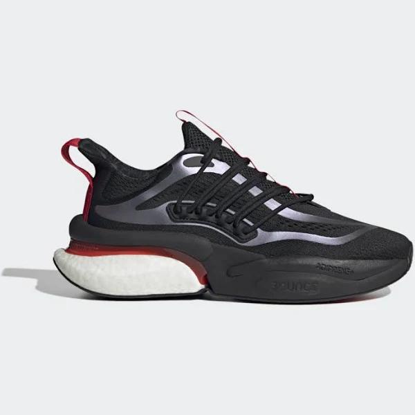 Adidas Men's Sneaker Core Black & Solar Red Alphaboost V1 Sneaker 11.5