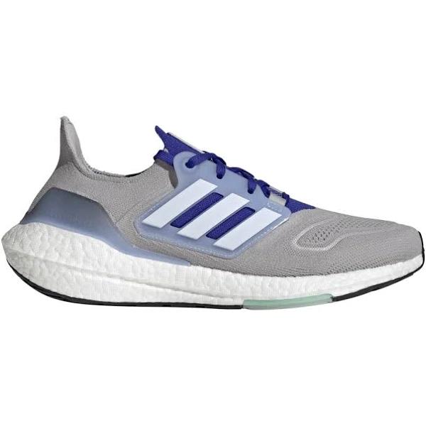 Adidas Men's Sneaker Gray & Royal Blue Ultraboost 22 Running Shoe - Boys & Men 12