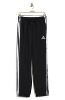 Adidas Men's Sweat Pant Black & White Side-Stripe Logo Sweatpants 2XL