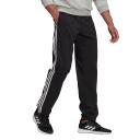 Adidas Men's Sweat Pant Black & White Side-Stripe Logo Sweatpants 2XL