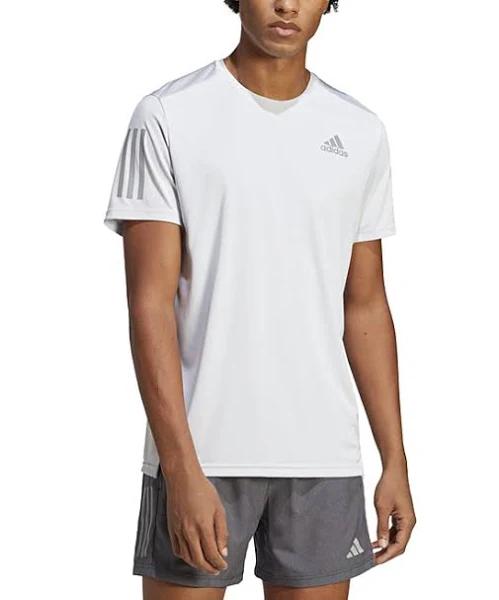 Adidas Men's Tee Shirt Dash Gray & Reflective Silver Own The Run Tee - Men, Big & Tall XL