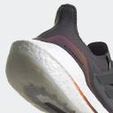 Adidas Men's Ultraboost 21 Running Shoes, Dark Grey/Orange