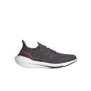 Adidas Men's Ultraboost 21 Running Shoes, Dark Grey/Orange