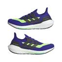 Adidas Men's Ultraboost 21 Shoes (Sonic Ink/Black/Screaming Green) 12 US