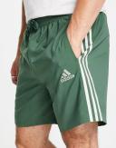Adidas Mens Aeroready Essentials 3-Stripes Shorts Green XS