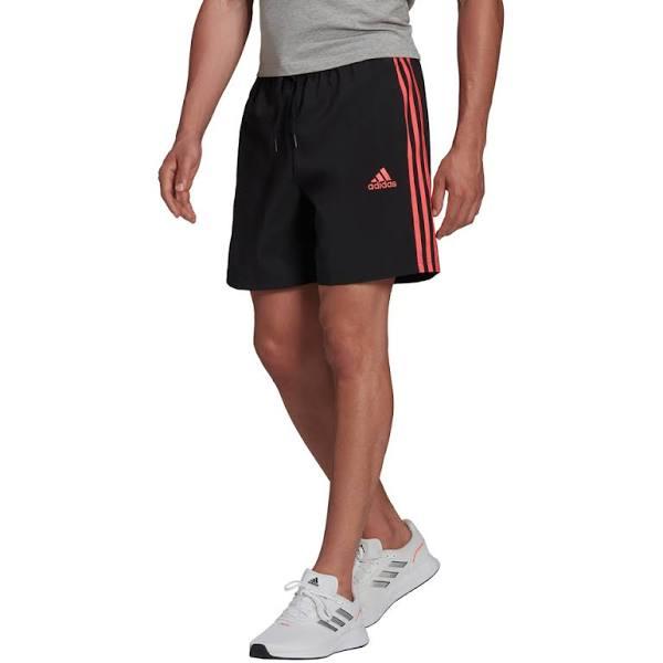 Adidas | Mens Aeroready Essentials Chelsea 3 Stripes Shorts (BLACK/SEMI Turbo)