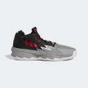 Adidas Mens Dame 8 - Basketball Shoes Red/Black/Grey Size 08.0