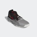 Adidas Mens Dame 8 - Basketball Shoes Red/Black/Grey Size 08.0