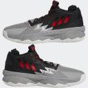 Adidas Mens Dame 8 - Basketball Shoes Red/Black/Grey Size 08.0