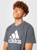Adidas Mens Essentials Big Logo Tee Grey M