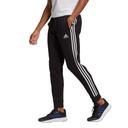Adidas Mens Essentials Fleece Open Hem 3-Stripes Pants Black XXL