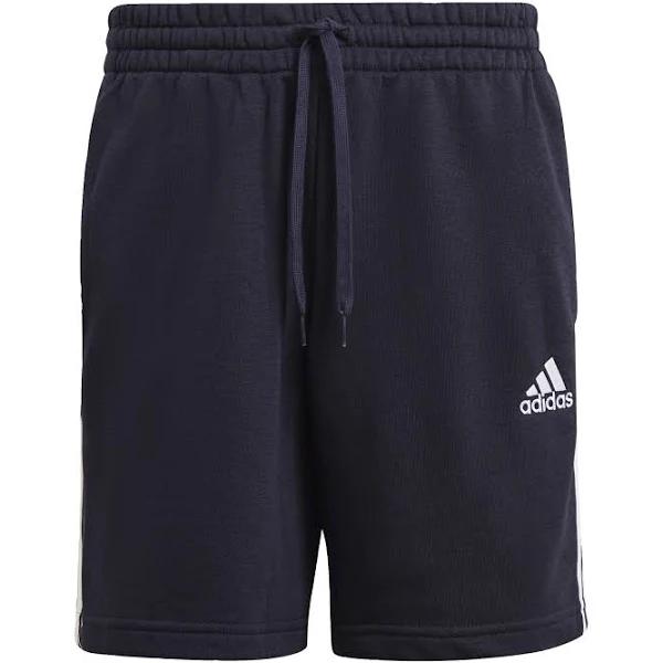 Adidas Mens Essentials French Terry 3-Stripes Shorts Navy 3XL