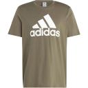 Adidas Mens Essentials Single Jersey Big Logo Tee Olive Strata / 2XL