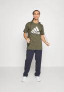 Adidas Mens Essentials Single Jersey Big Logo Tee Olive Strata / 2XL