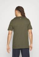 Adidas Mens Essentials Single Jersey Big Logo Tee Olive Strata / L