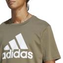 Adidas Mens Essentials Single Jersey Big Logo Tee Olive Strata / L