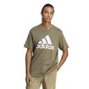 Adidas Mens Essentials Single Jersey Big Logo Tee Olive Strata / L