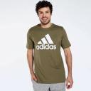 Adidas Mens Essentials Single Jersey Big Logo Tee Olive Strata / L