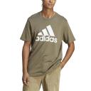 Adidas Mens Essentials Single Jersey Big Logo Tee Olive Strata / XL