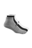 Adidas Mens Golf Ankle Socks (Pack of 3) Black/White/Grey 12 UK-14 UK