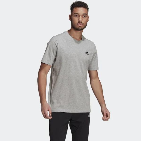 Adidas Mens Small Logo Tee Grey 4XL
