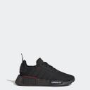 Adidas NMD_R1 Refined Big Kid 'Black Grey' Sneakers | Kid's Size 6.5