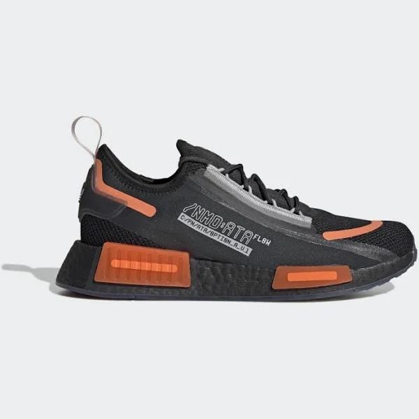 adidas-NMD_R1 Spectoo Shoes-Men-Core Black / Carbon / Team Solar Orange-9
