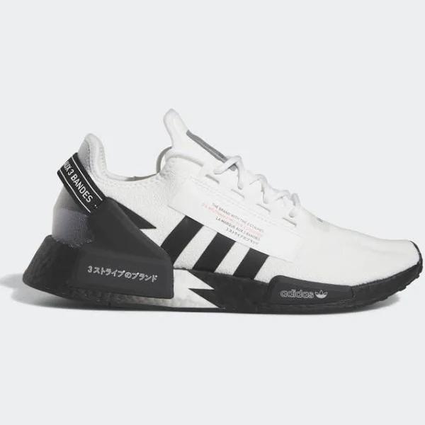 adidas-NMD_R1 V2 Shoes-Men-Cloud White / Core Black / Solar Red-M 11 / W 12
