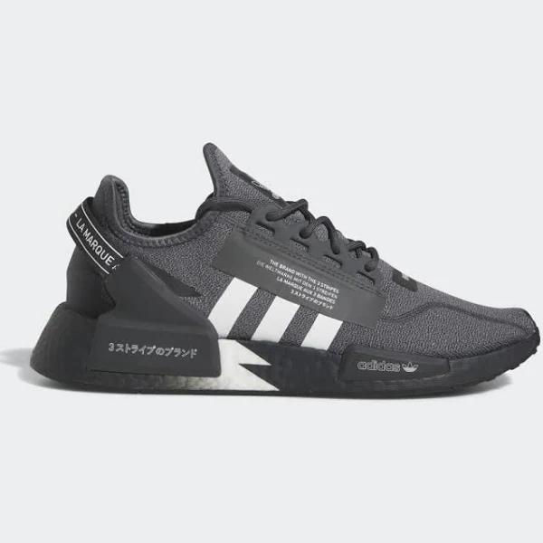 adidas-NMD_R1 V2 Shoes-Men-Grey Six / Cloud White / Carbon-M 10 / W 11