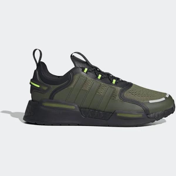 adidas-NMD_V3 Shoes-Men-Focus Olive / Focus Olive / Core Black-8
