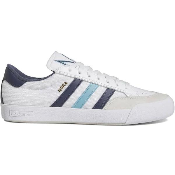 adidas-Nora Shoes-Unisex-Cloud White / Preloved Blue / Shadow Navy-11.5
