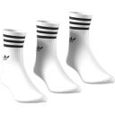 Adidas Originals 3-Pack Mid-Cut Crew Socks White