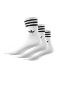 Adidas Originals 3-Pack Mid-Cut Crew Socks White