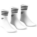Adidas Originals 3-Pack Mid-Cut Crew Socks White