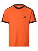 Adidas Originals 3 Stripe Tee in Impact Orange